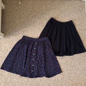 TWO Abercrombie & Fitch mini skirts